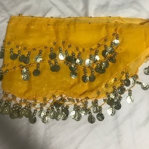 Yellow coin skirt